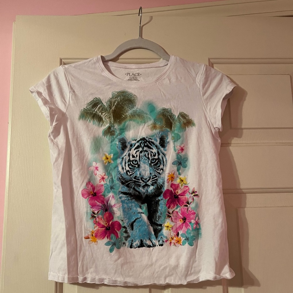 Girls Children Place graphic t-shirt short sleeve